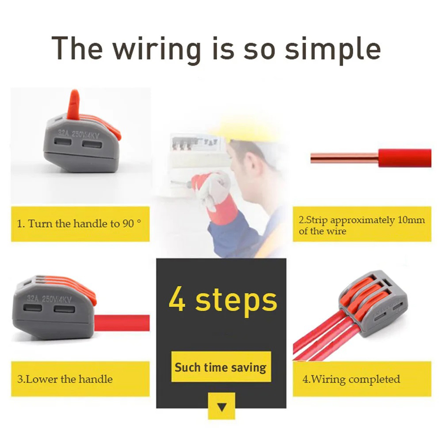Connecteur de câblage rapide,  - Push Fit Connector avis et prix